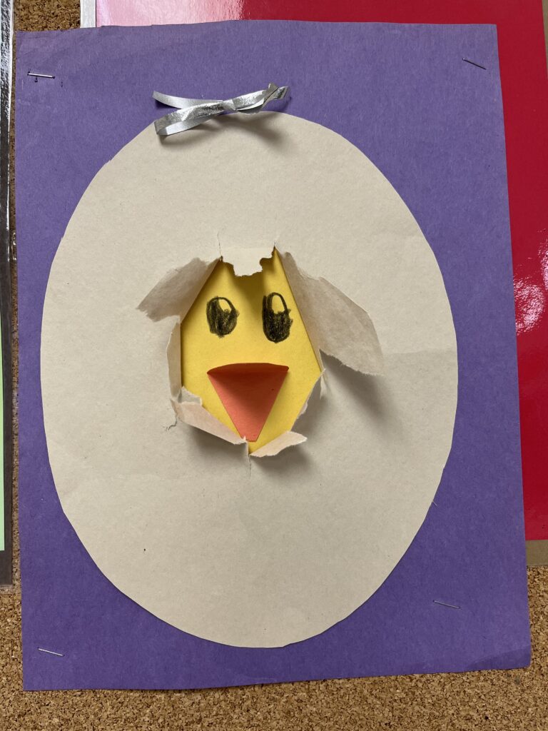 chick hatching out of egg