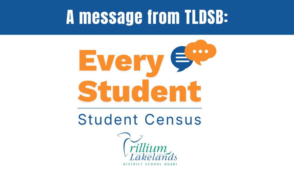 A message from TLDSB - 2026 Student Census - website