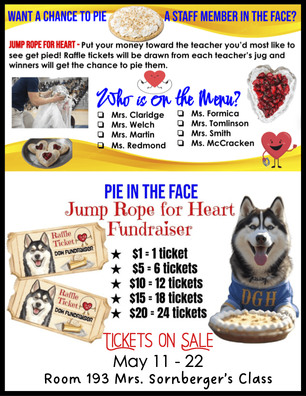 Raffle ticket JRH info